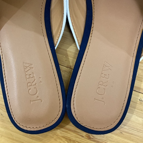 Women’s J. Crew Flat Sandals Slides Sz 8 - Picture 2 of 4
